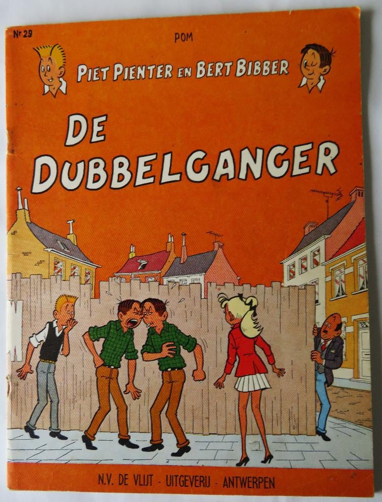 Piet Pienter en Bert Bibber nr 29 De dubbelganger 1 druk, Boeken, Ophalen of Verzenden, POM