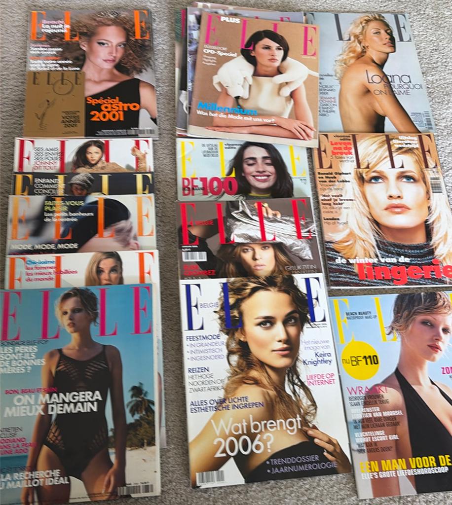 20-tal Elle magazines 1997-2008, Boeken, Ophalen of Verzenden, Gelezen