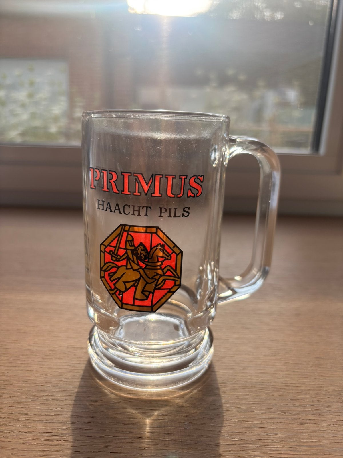 Primus Haacht bier pul vintage, Ophalen of Verzenden, Gebruikt, Bierglas