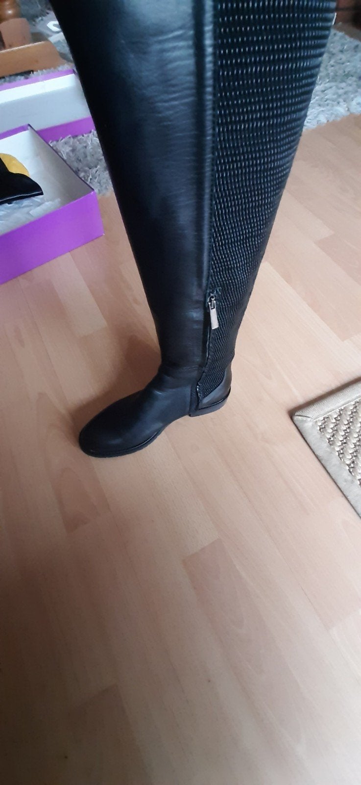Leren laarzen, Kleding | Dames, Hoge laarzen, Verzenden, Nieuw, Donna Lei