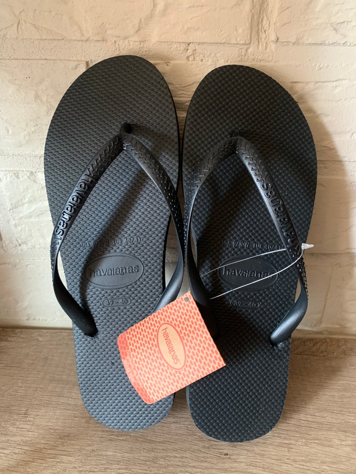 Carré Havaianas slim noir NOUVELLE taille 38, Neuf, Enlèvement ou Envoi, Sandales de bain, Noir