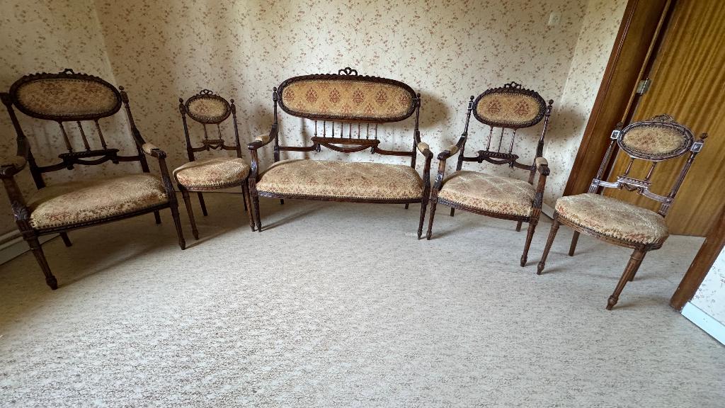 Salon Louis XVI, Antiquités & Art, Antiquités | Meubles | Chaises & Canapés, Enlèvement