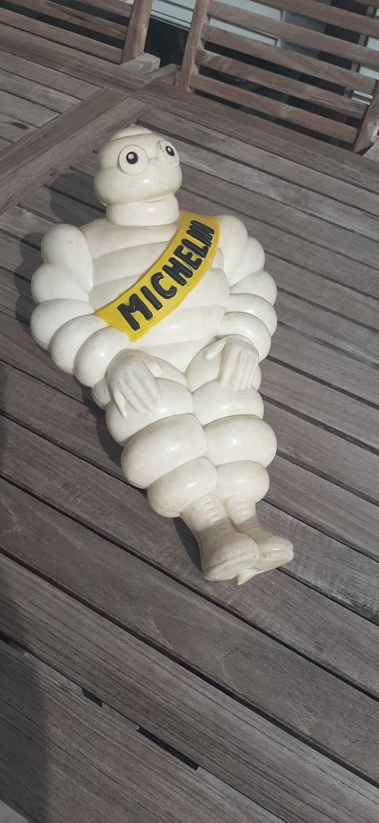 Zeldzame originele Michelin pop met houder ., Ophalen of Verzenden