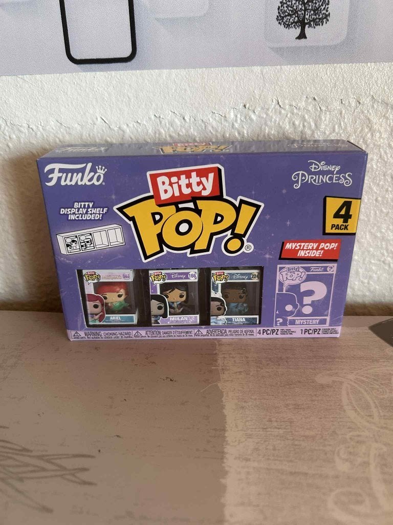 Funko Bitty Pop Disney Princess : Ariel, Mulan, Tiana, Enlèvement, Neuf, Autres types