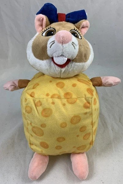 Albert Heijn Hamster Knuffel Holland kaas AH Pluche, Hamster, Zo goed als nieuw, Met kleding of accessoire, Klein (minder dan 20 cm)