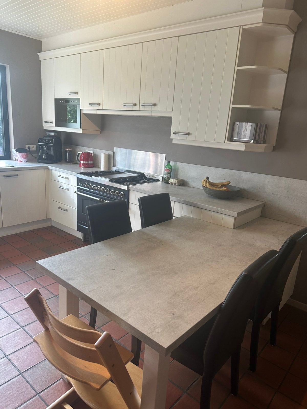 Cuisine avec appareils électroménagers (sauf cuisinière), Maison & Meubles, Enlèvement, Utilisé, Blanc
