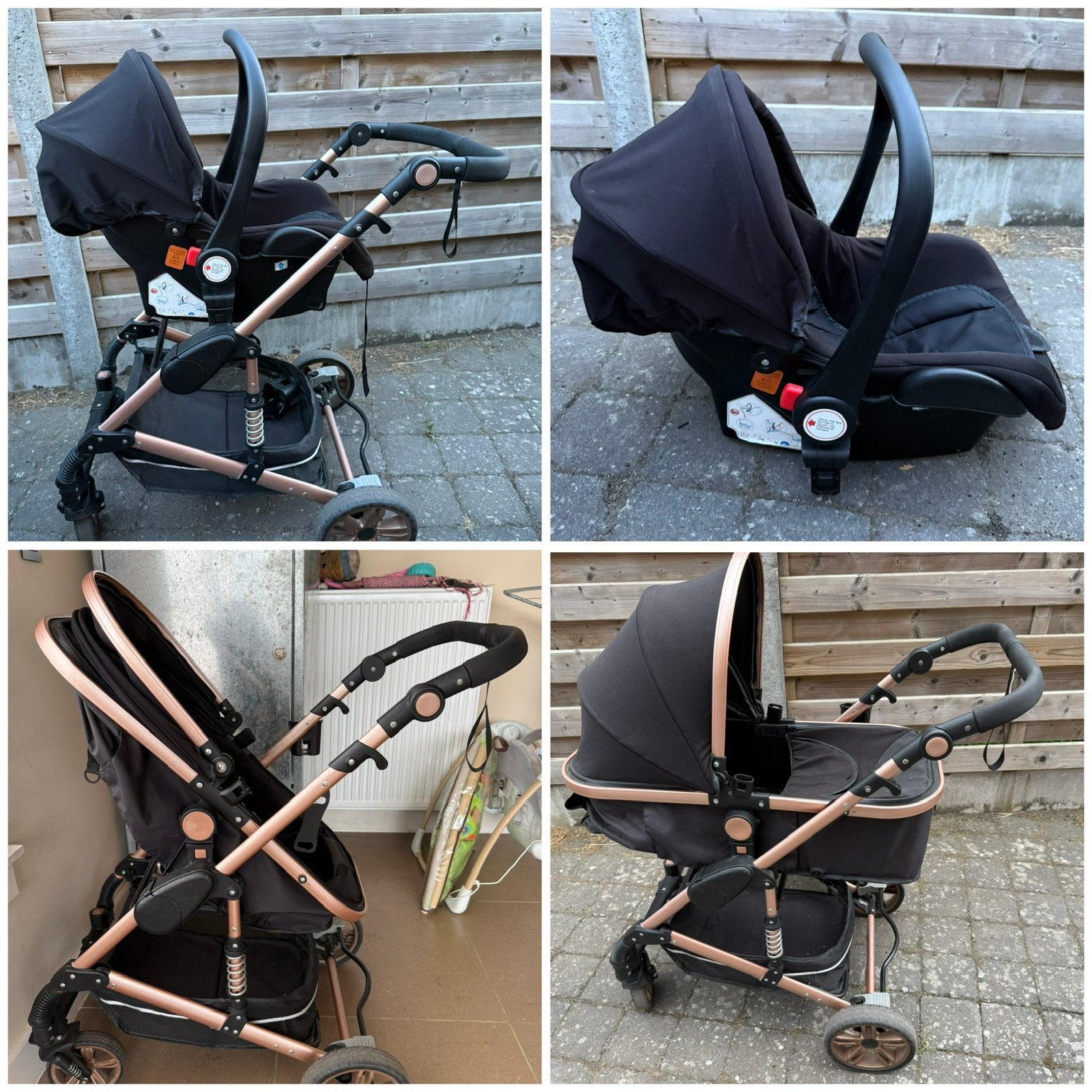 3 in 1 buggy te koop, Ophalen, Gebruikt, Overige merken, Verstelbare rugleuning