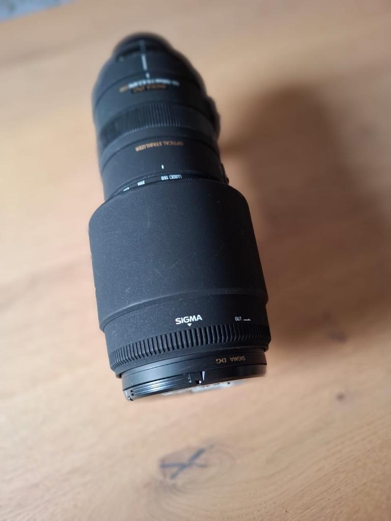 Canon Sigma 150-500 mm f/5.0-6.3 DG OS APO HSM, Ophalen of Verzenden, Gebruikt, Canon
