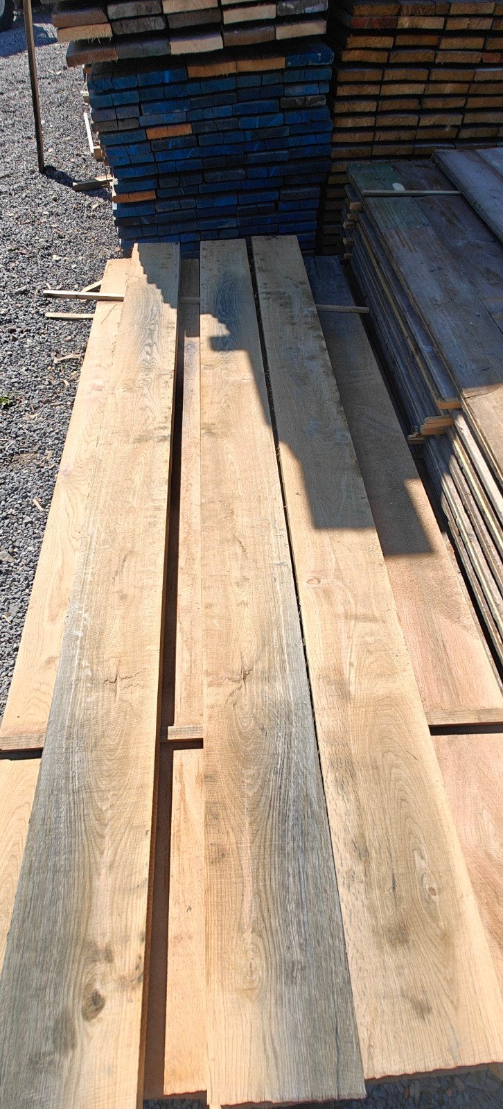 Eiken planken fijnbezaagd nieuw, Bricolage & Construction, Bois & Planches, Chêne, Enlèvement