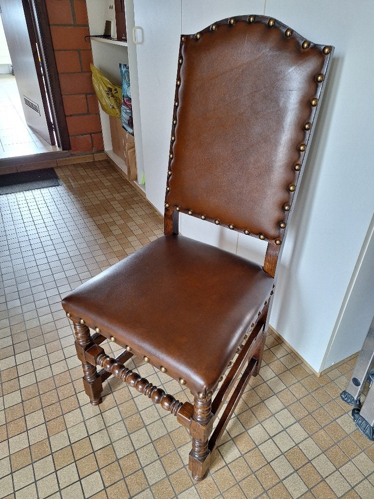 6 stoelen.  zeer stevig/stabiel, Brun, Enlèvement, Bois, Cinq, Six Chaises ou plus