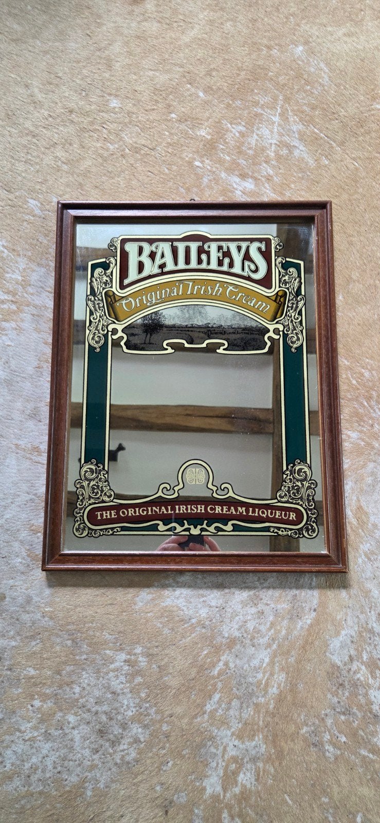 Miroir publicitaire vintage Bailey's/Bar/Mancave, Collections, Marques & Objets publicitaires, Enlèvement ou Envoi