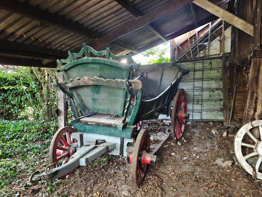 ancienne charrette à chevaux, Utilisé, Autres types, Cheval