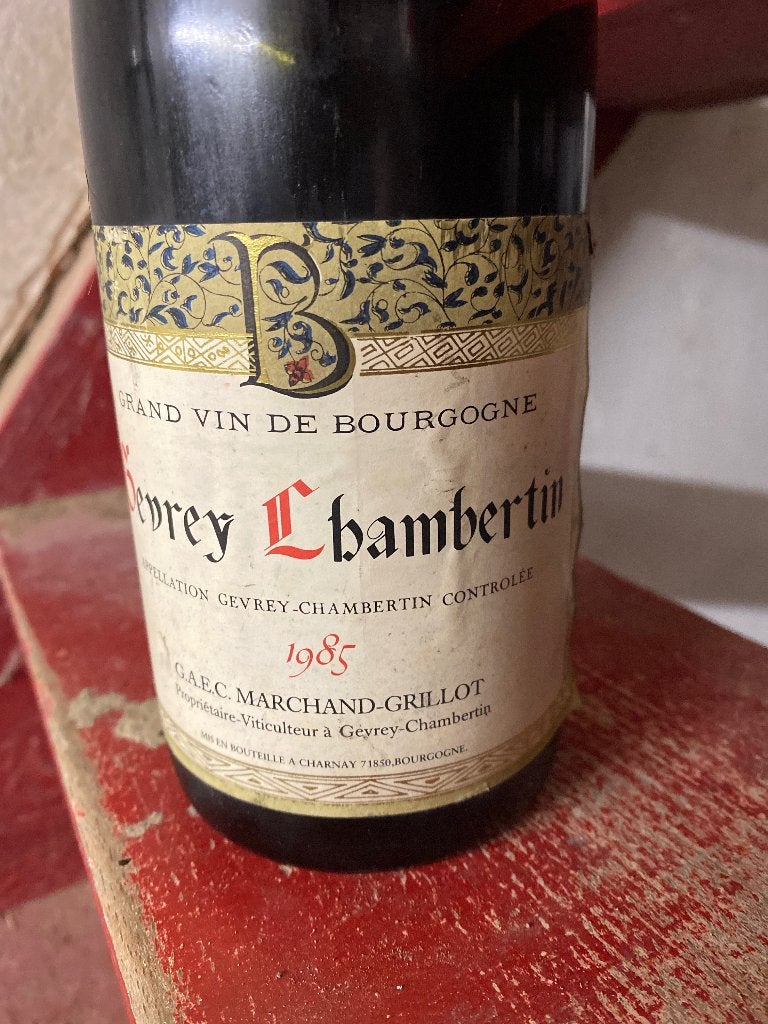 Gevrey chambertin 1985 gran vin de bourgogne, Collections, Vins, Neuf, Enlèvement, Vin rouge, France