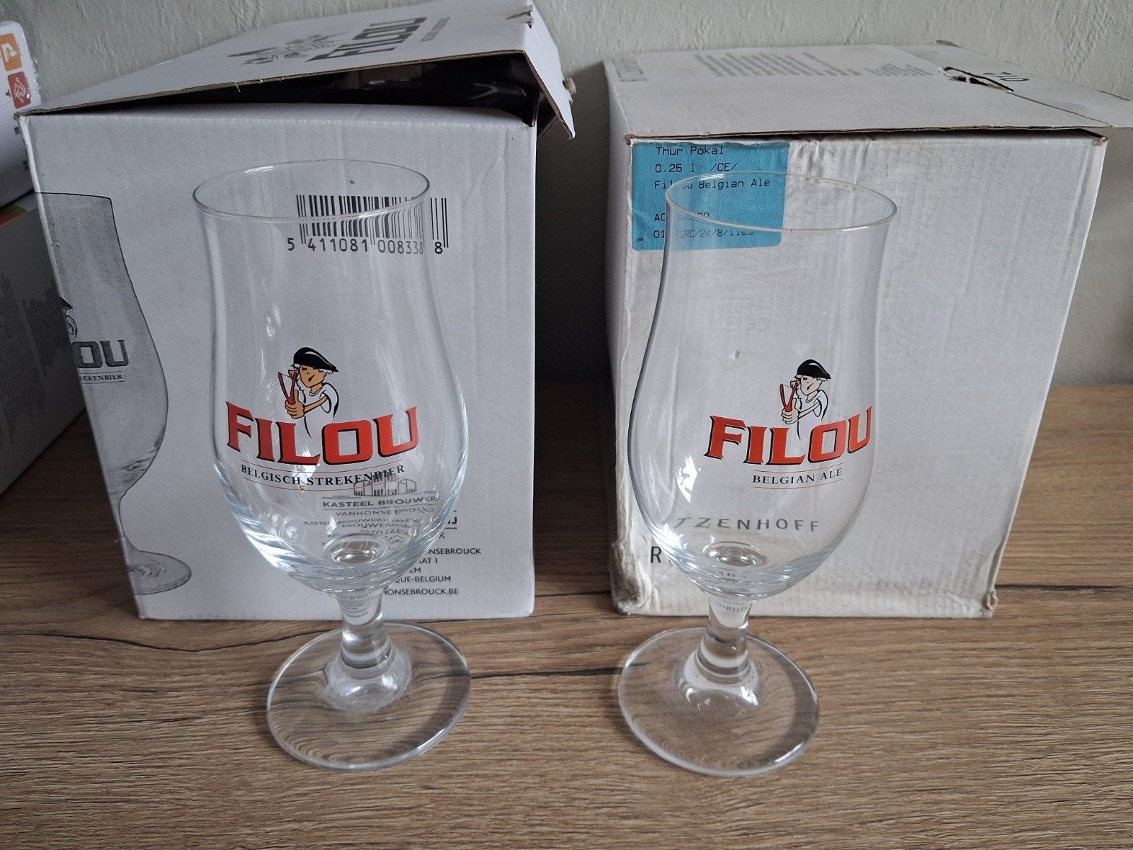 verres 25 cl Filou, Enlèvement ou Envoi