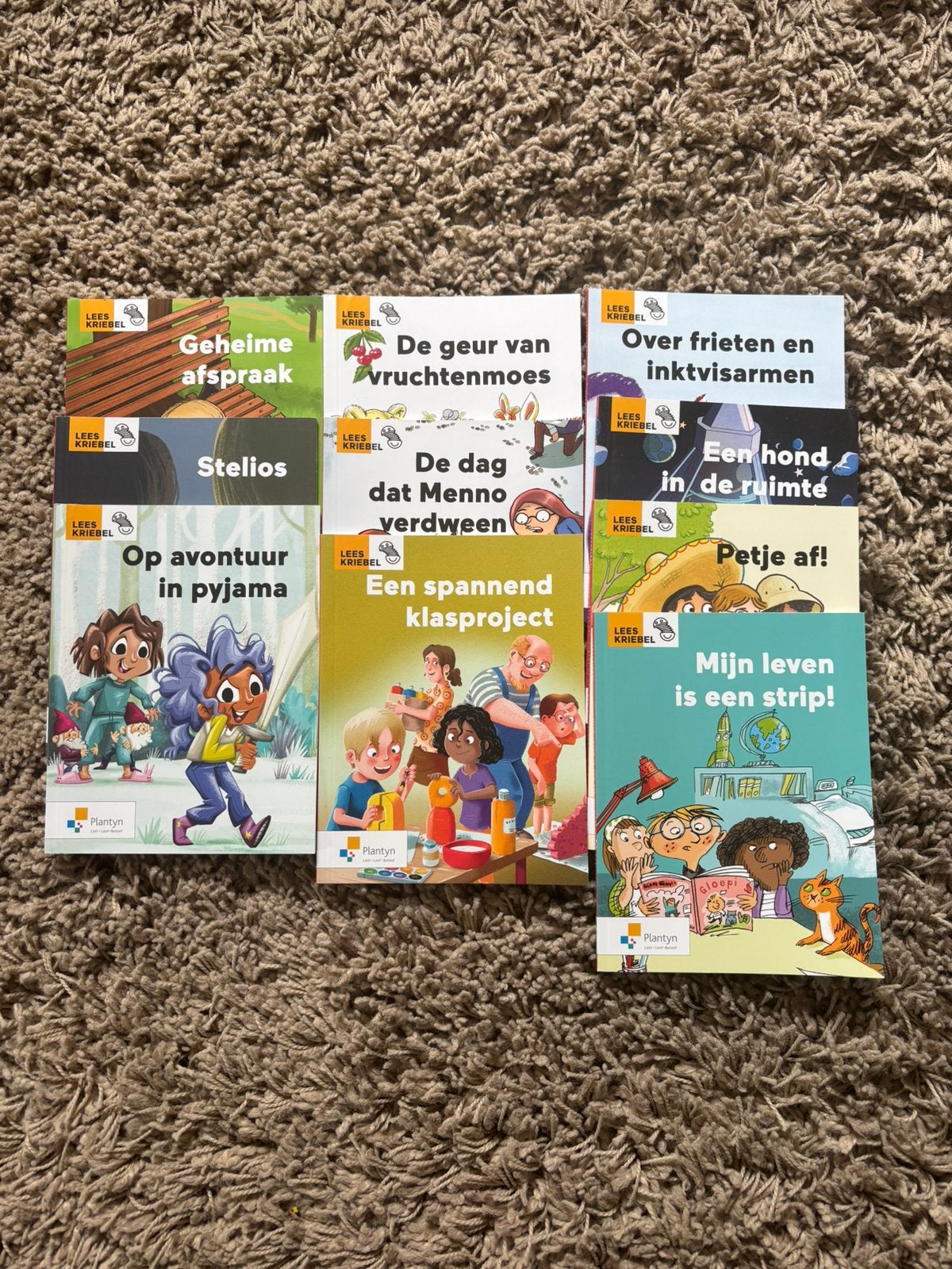 10 boekjes Leeskriebels leesniveau 3de leerj, Boeken, Ophalen, Zo goed als nieuw