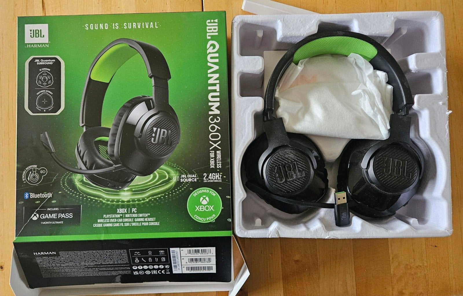 JBL Quantum 360X, TV, Hi-fi & Vidéo, Enlèvement ou Envoi, Vert, JBL, Sans fil