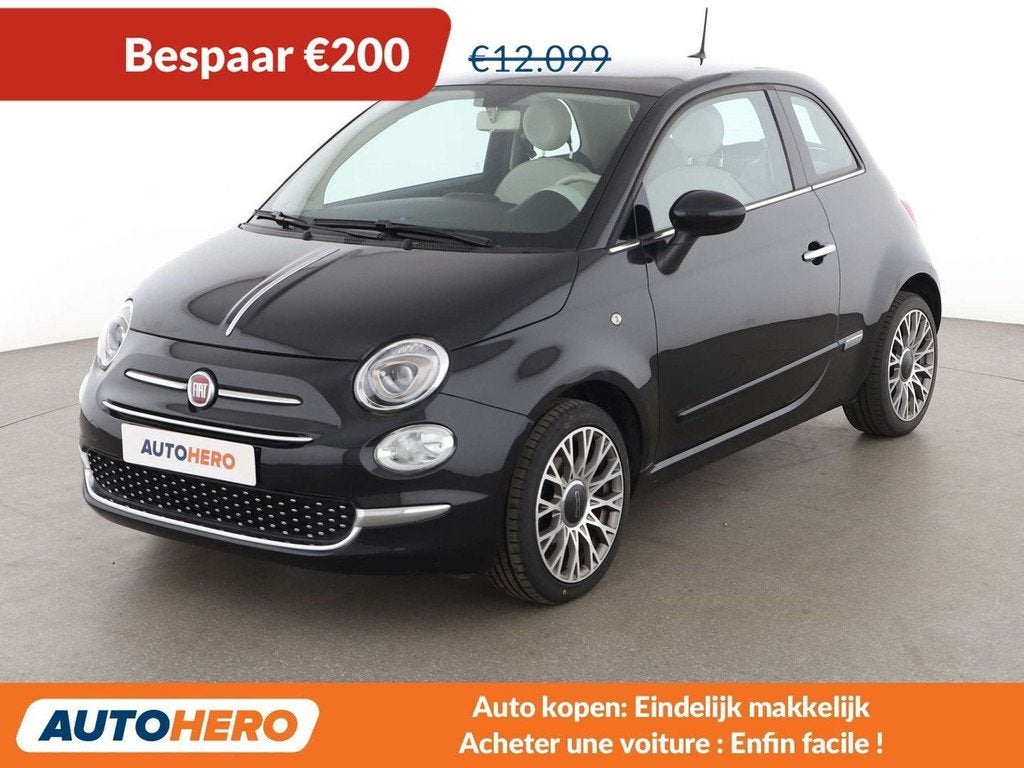Fiat 500 1.2 Lounge (année de construction 2018), Autos, Fiat, Achat, ABS, Airbags, Air conditionné, Climatisation automatique