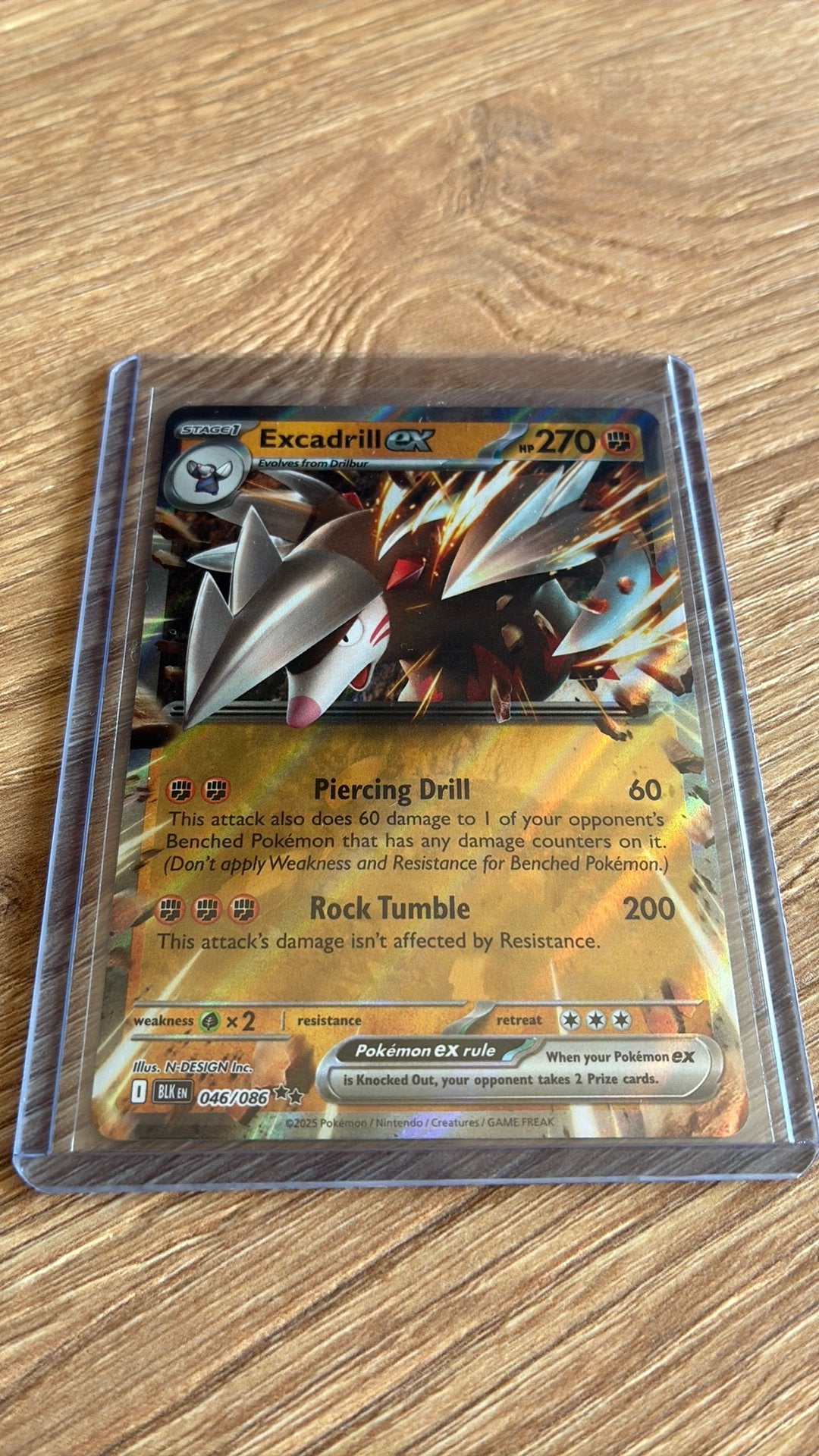Excadrill EX #046 - Black Bolt - Pokemon, Enlèvement ou Envoi, Comme neuf, Plusieurs cartes