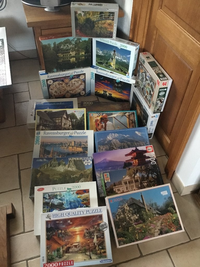 Puzzels 2000 stukjes aan 8 euro per stuk, Ophalen of Verzenden, Meer dan 1500 stukjes, Gebruikt, Legpuzzel