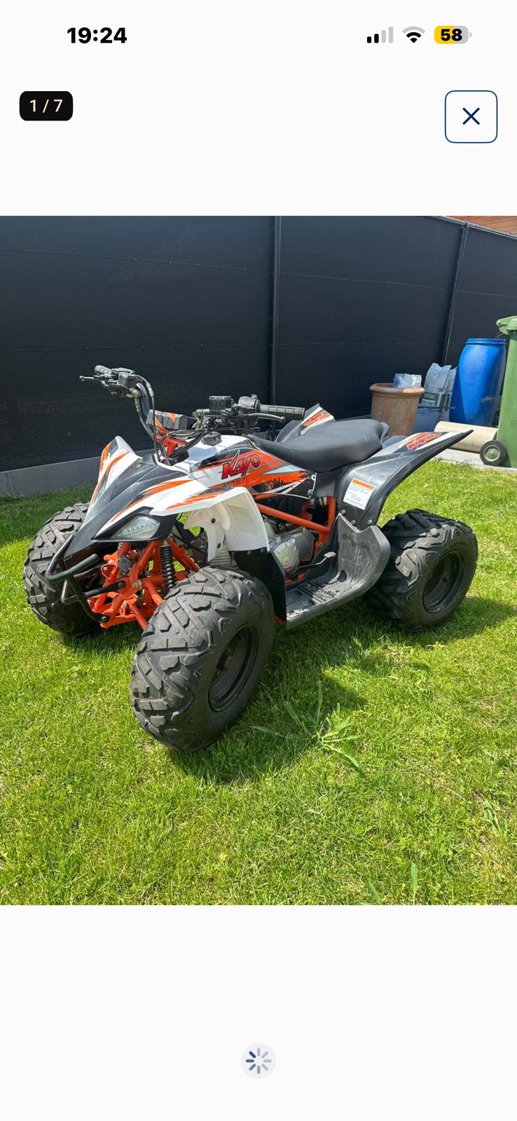 ET ÉCHANGE : quad Kayo 110cc + Peugeot Fox Cé, Enlèvement, Comme neuf