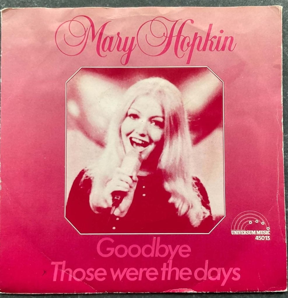Mary Hopkin "Those Were The Days", CD & DVD, Enlèvement ou Envoi, Pochette photo, 7 inch, Comme neuf