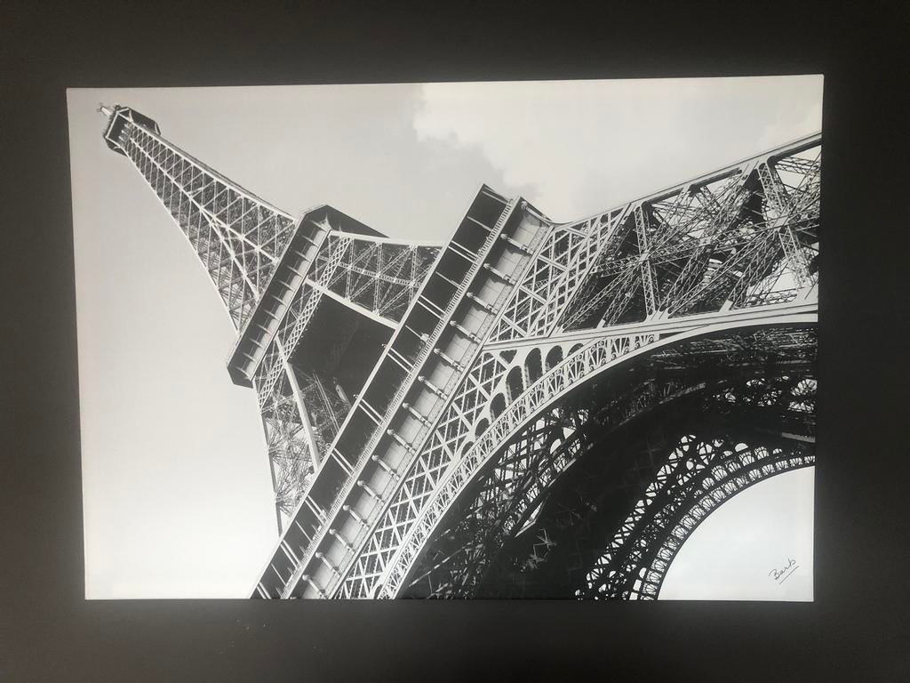 Groot canvas doek Eiffeltoren, Enlèvement