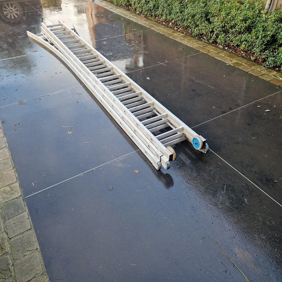 Ladder, Doe-het-zelf en Bouw, Ladders en Trappen, Ophalen, Zo goed als nieuw, Ladder