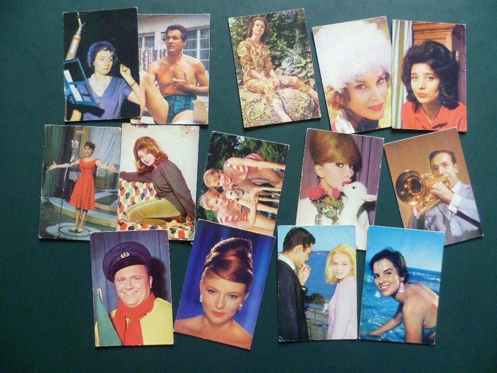 chromos cartes images vedettes film disque stars Music Fan, Collections, Enlèvement ou Envoi, Utilisé