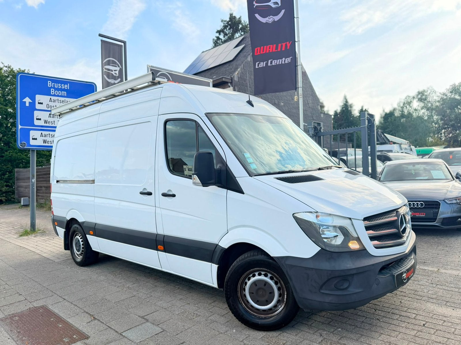 Mercedes Sprinter 314cdi L2H2 2017 176dkm 143pk Euro6b, Auto's, Voorwielaandrijving, Stof, Euro 6, Wit