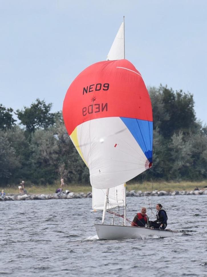 Flying Dutchman (FD) met Mahonie dek, dubbele trailer, Ophalen, Overige materialen, Gebruikt, 6 meter of meer