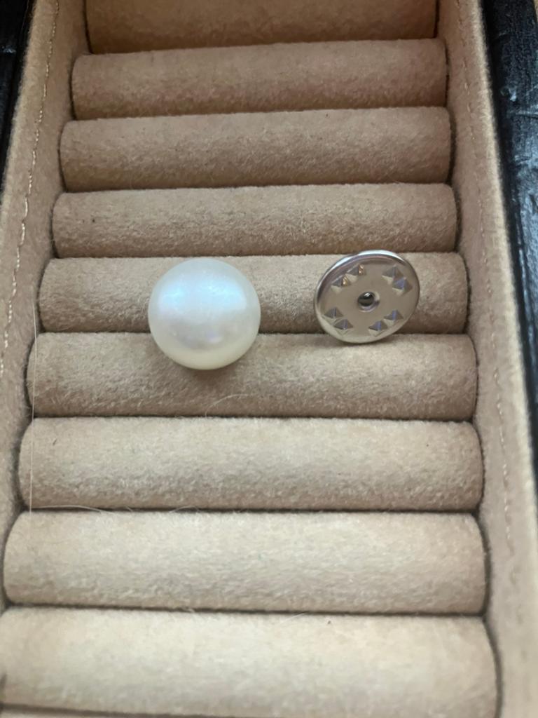 Eenvoudige parel pin, Bijoux, Sacs & Beauté, Broches, Enlèvement, Neuf, Jaune
