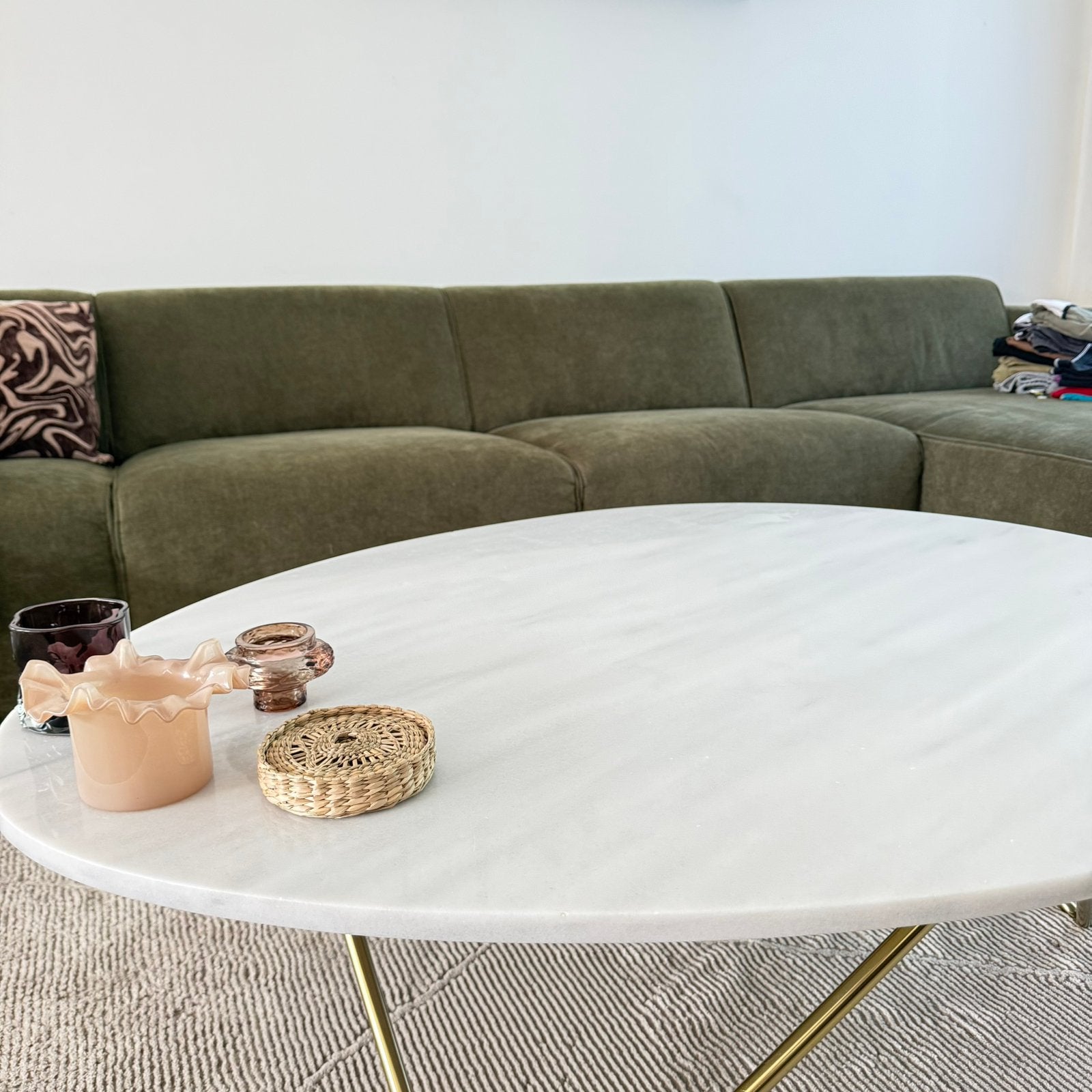 Furnified tijdloze marmer salontafel, 100 à 150 cm, Enlèvement, Utilisé, 50 à 100 cm