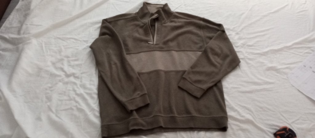 Pull col camionneur, Enlèvement, Comme neuf, Taille 52/54 (L), Vert
