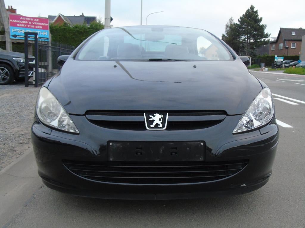 Peugeot 307cc Cabrio 1.6i Benzine *2005 *Leder *Airco, Auto's, 4 zetels, Beige, Cabriolet, Zwart