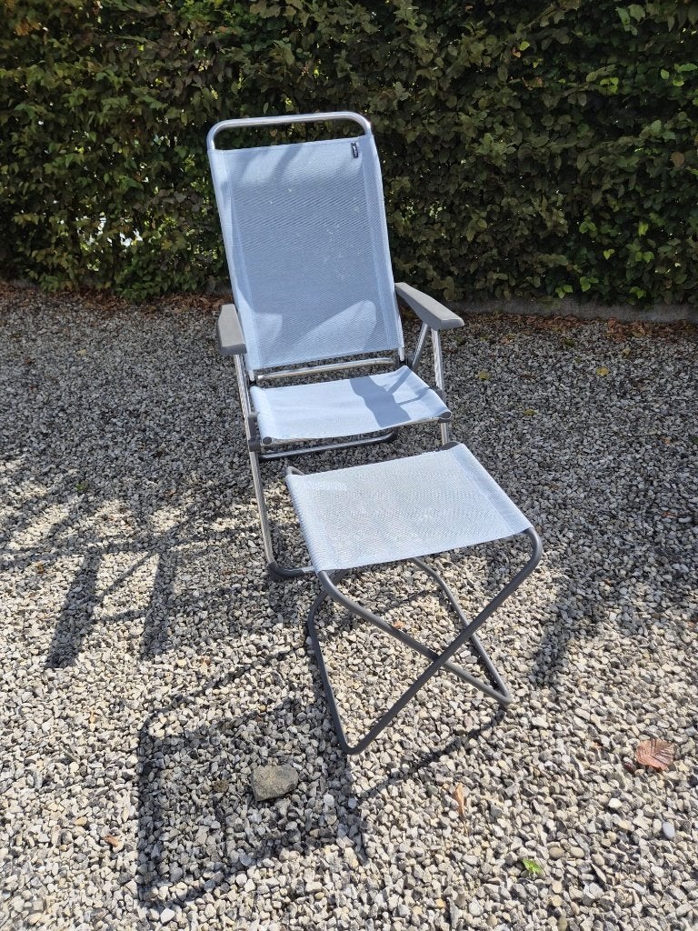 Lafuma campingstoel + bankje, Caravans en Kamperen, Ophalen, Gebruikt, Campingstoel