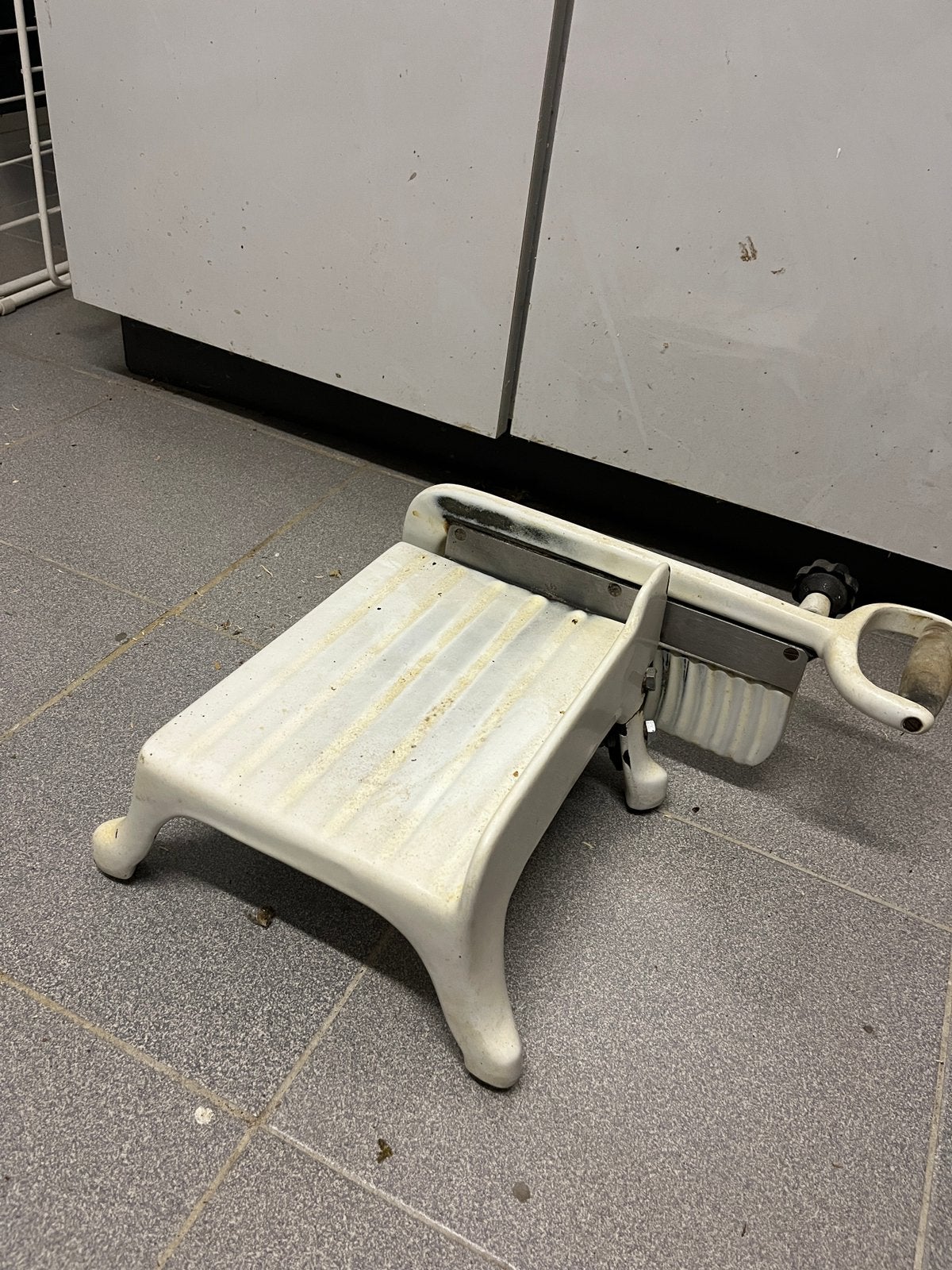 Kaassnijmachine vintage, Ophalen, Gebruikt, Metaal, Snijmachine
