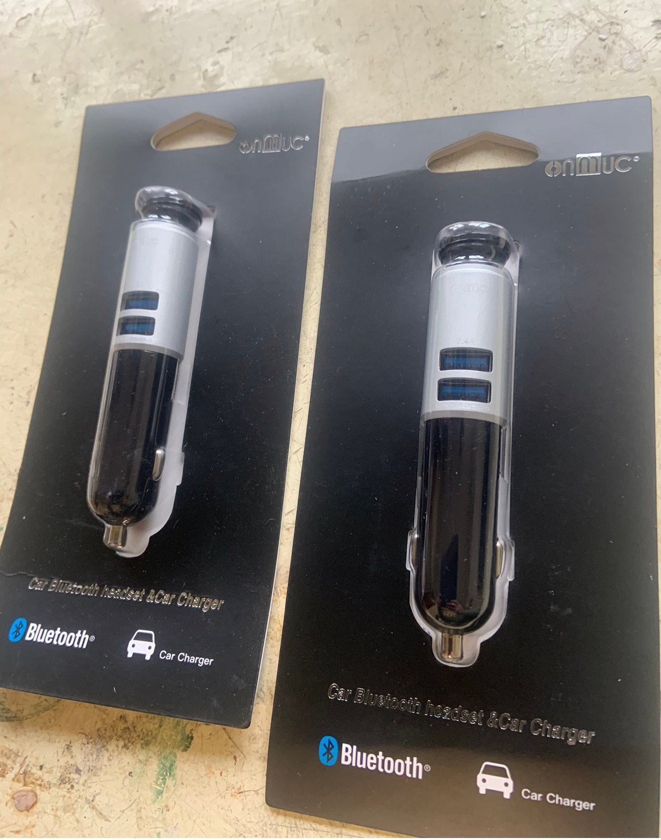 Casque Bluetooth Onmuc 9X et chargeur voiture, USB, appels, Enlèvement ou Envoi, Neuf