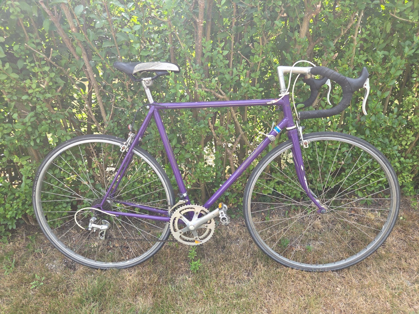 Stalen koersfiets klassieker, Ophalen, 28 inch, Gebruikt, Velgrem