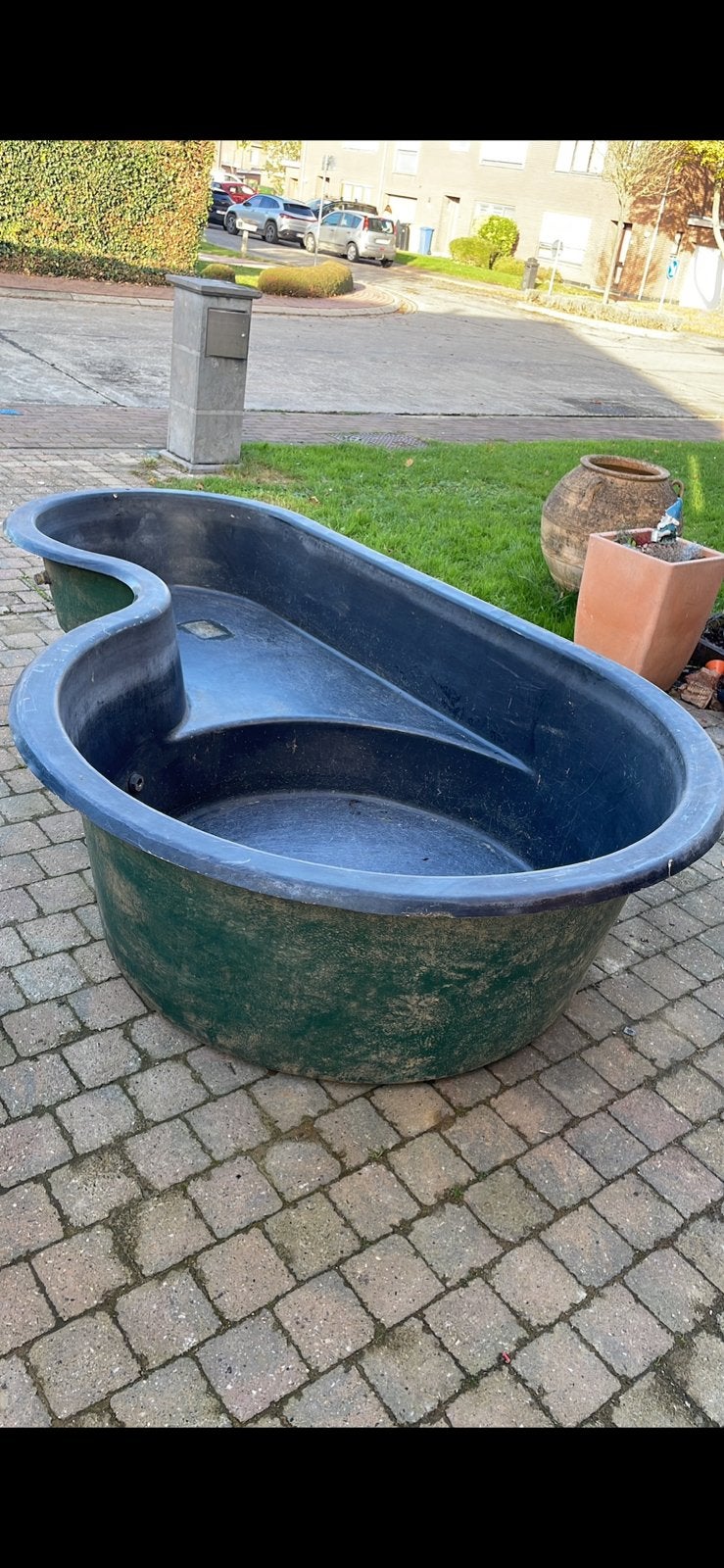 Vijverbak, Ophalen, Gebruikt