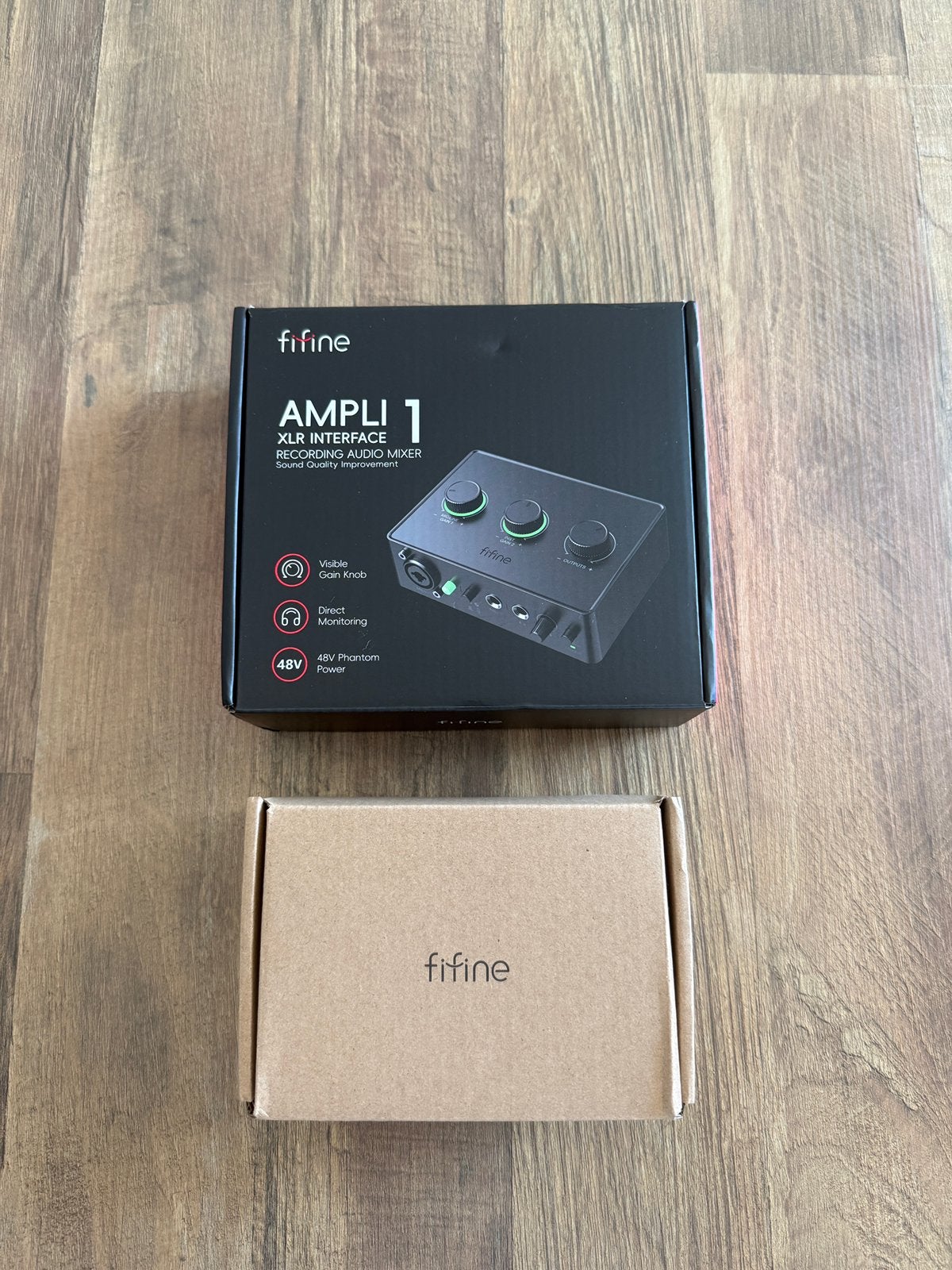 FIFINE AmpliTank Ampli1/SC1 USB Audio Interface + XLR cable, Ophalen of Verzenden, Nieuw