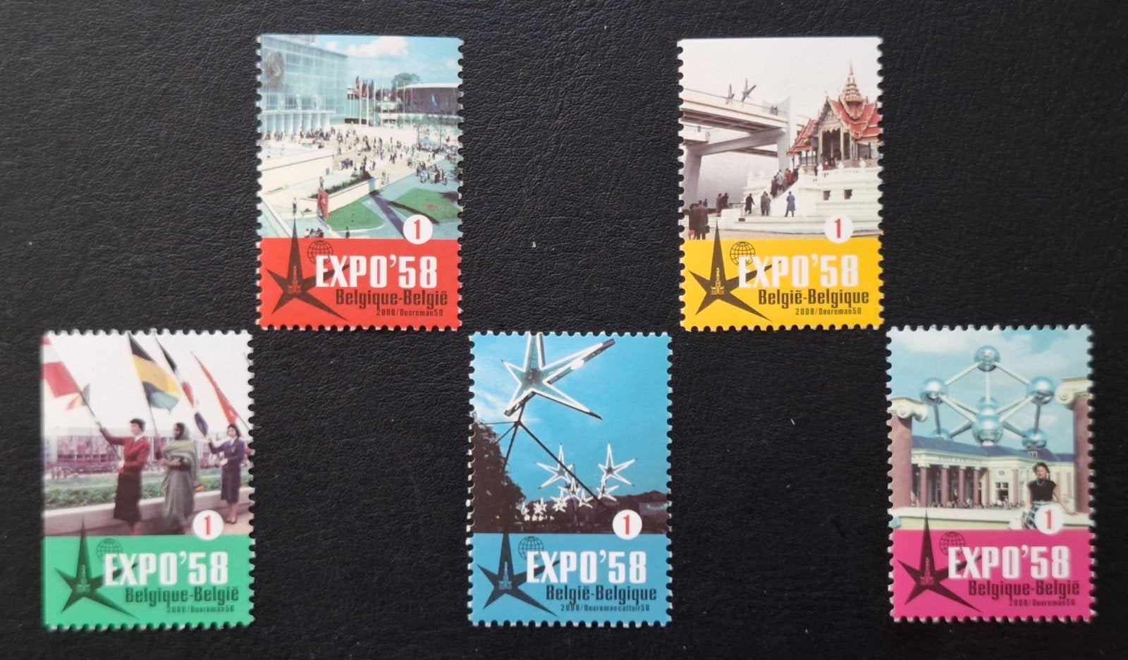 België: OBP 3804/08 ** Expo 1958., Frankeerzegel, Ophalen of Verzenden, Zonder stempel, Postfris