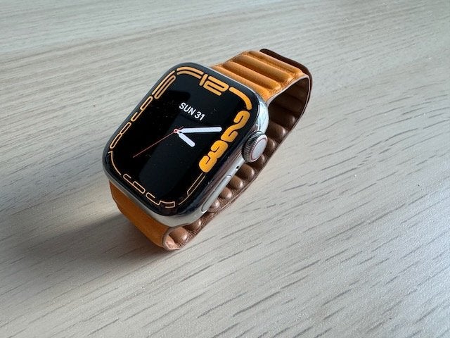 Apple Watch Leather Link band, Ophalen of Verzenden