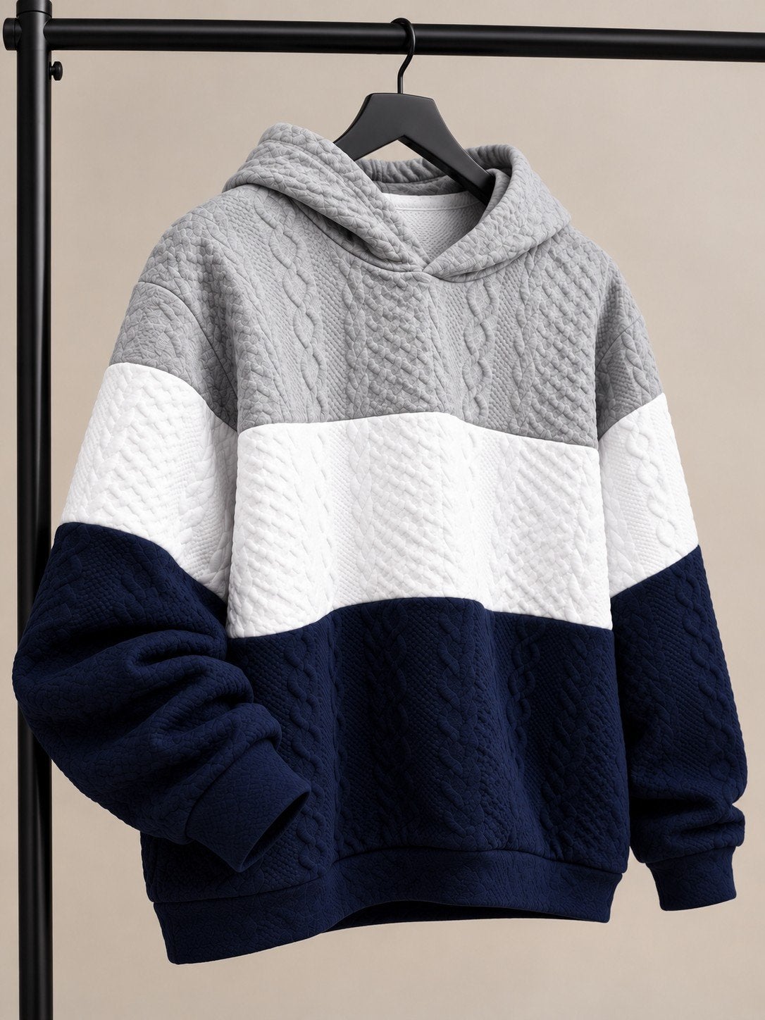 Jongens hoodie 13-14 jaar grijs wit donkerblauw, Ophalen of Verzenden, Zo goed als nieuw, Grijs