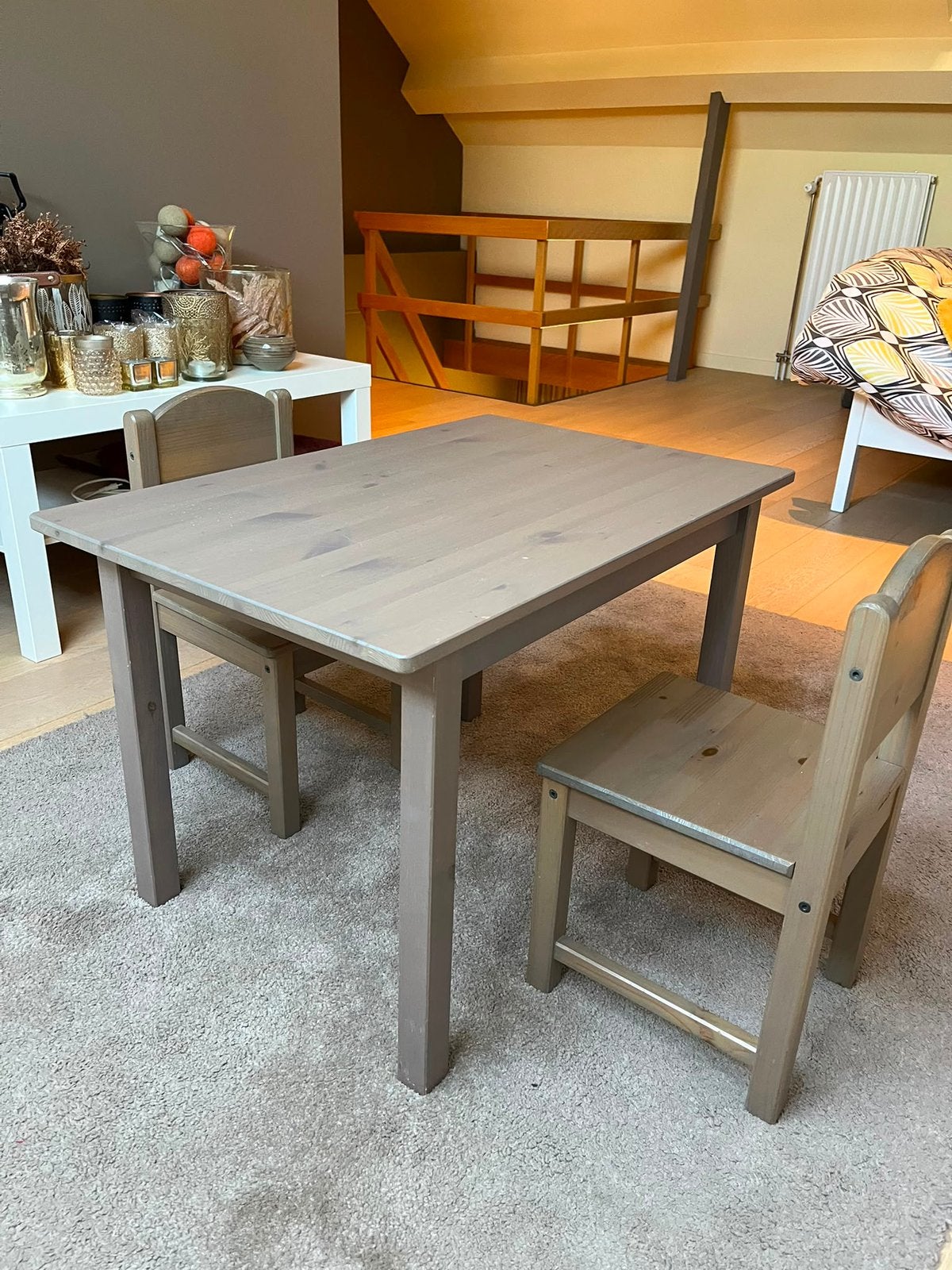 Table et chaises pour petits enfants, Maison & Meubles, Enlèvement, Utilisé, Jusqu'à deux personnes, Rectangulaire