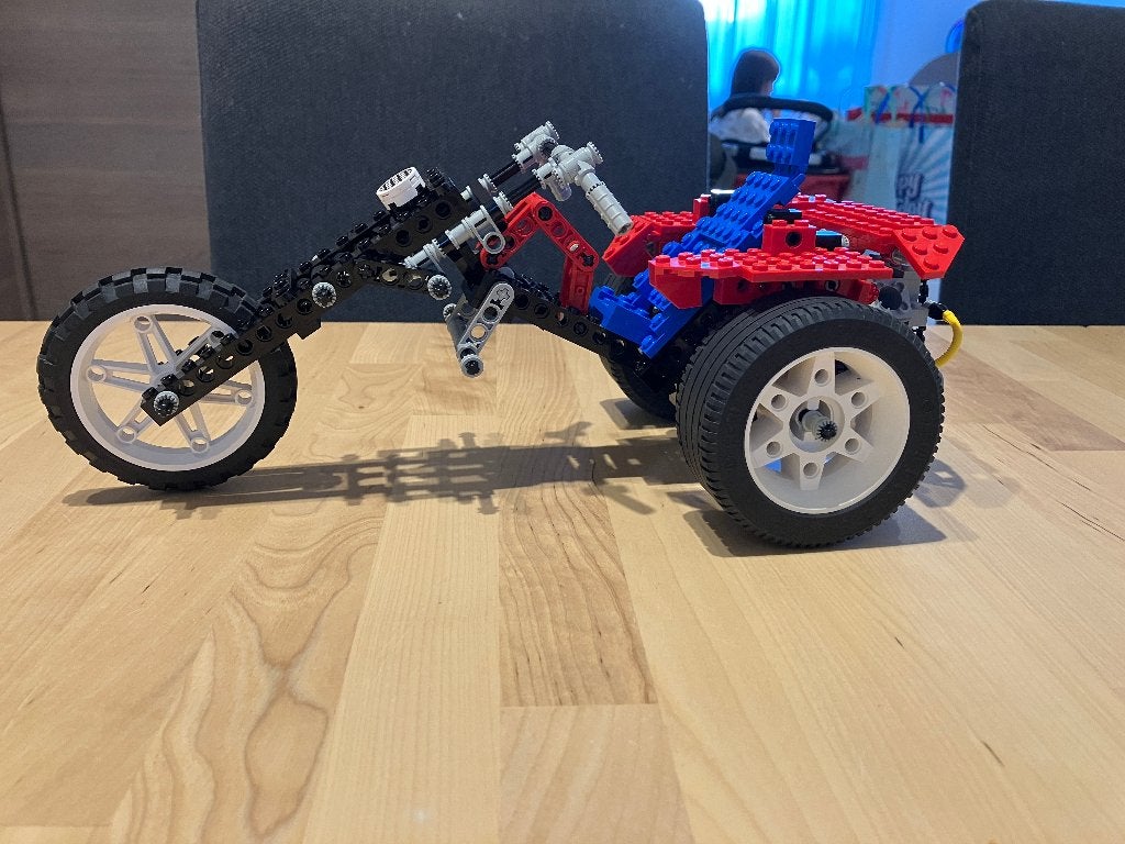 Lego technics 8857 street chopper uit 1993, Enlèvement ou Envoi, Lego, Ensemble complet, Utilisé