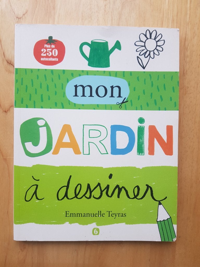 Livre d’activités « Mon Jardin à Dessiner », Enlèvement, Comme neuf, Autres