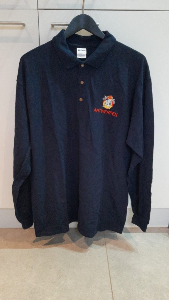 T-shirt polo lange mouwen brandweer Antwerpen, Kleding | Heren, Polo's, Ophalen of Verzenden, Maat 52/54 (L)