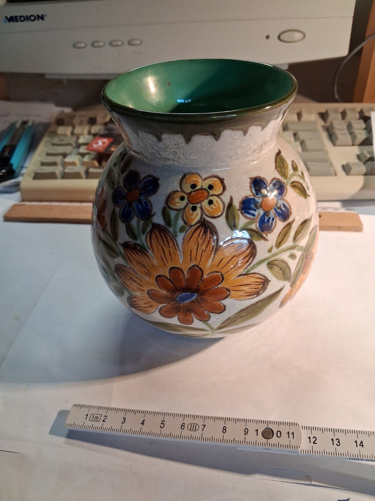 Zuid Hollands Gouda Plateel vaas, Antiek en Kunst, Ophalen of Verzenden
