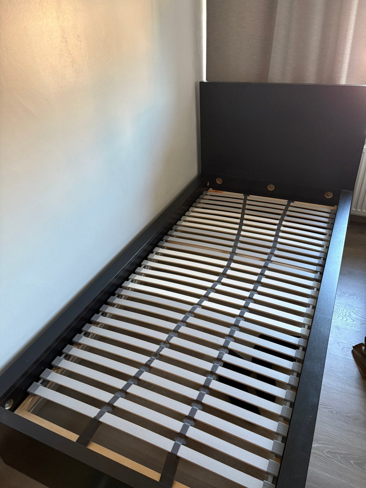 Zwart bed te koop, Ophalen, Gebruikt, Zwart