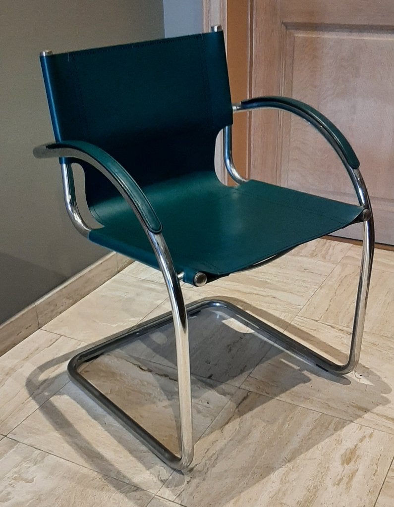 Chaise vintage italienne de style Bauhaus des années 1970/80, Autres couleurs, Jaren 70/80, Enlèvement, Utilisé